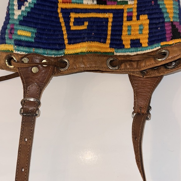 Original Vintage bucket bag southwest style Boho - Picture 15 of 15